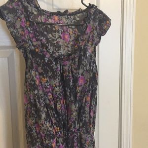 Drop waist floral dress
